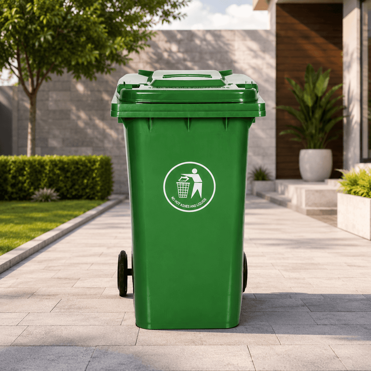 120L Wheeled Bin - Green Kenya