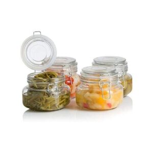 clip lid storage jars square 500 ml